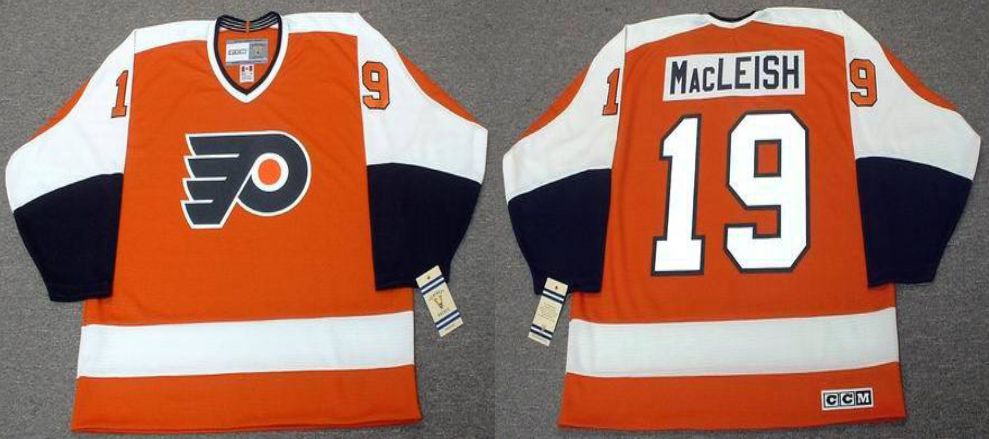 2019 Men Philadelphia Flyers #19 Macleish Orange CCM NHL jerseys->philadelphia flyers->NHL Jersey